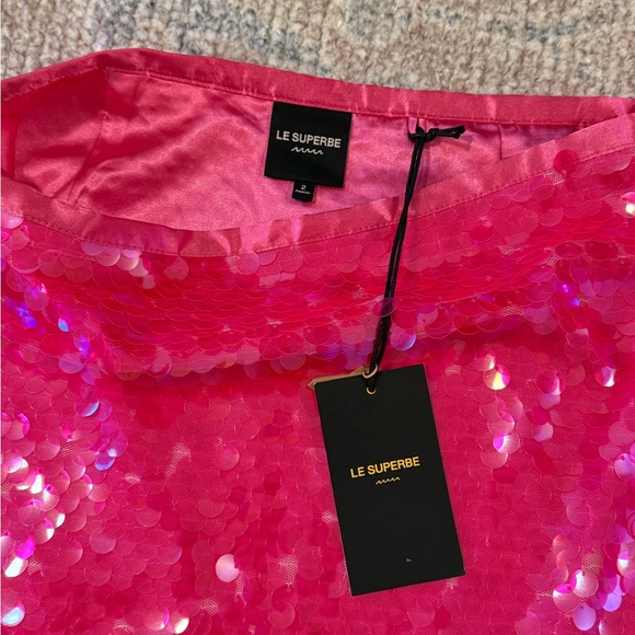 Le Superbe "Jolly Rancher" Sequin Mini Skirt - size 2, NWT!! - Picture 3 of 6